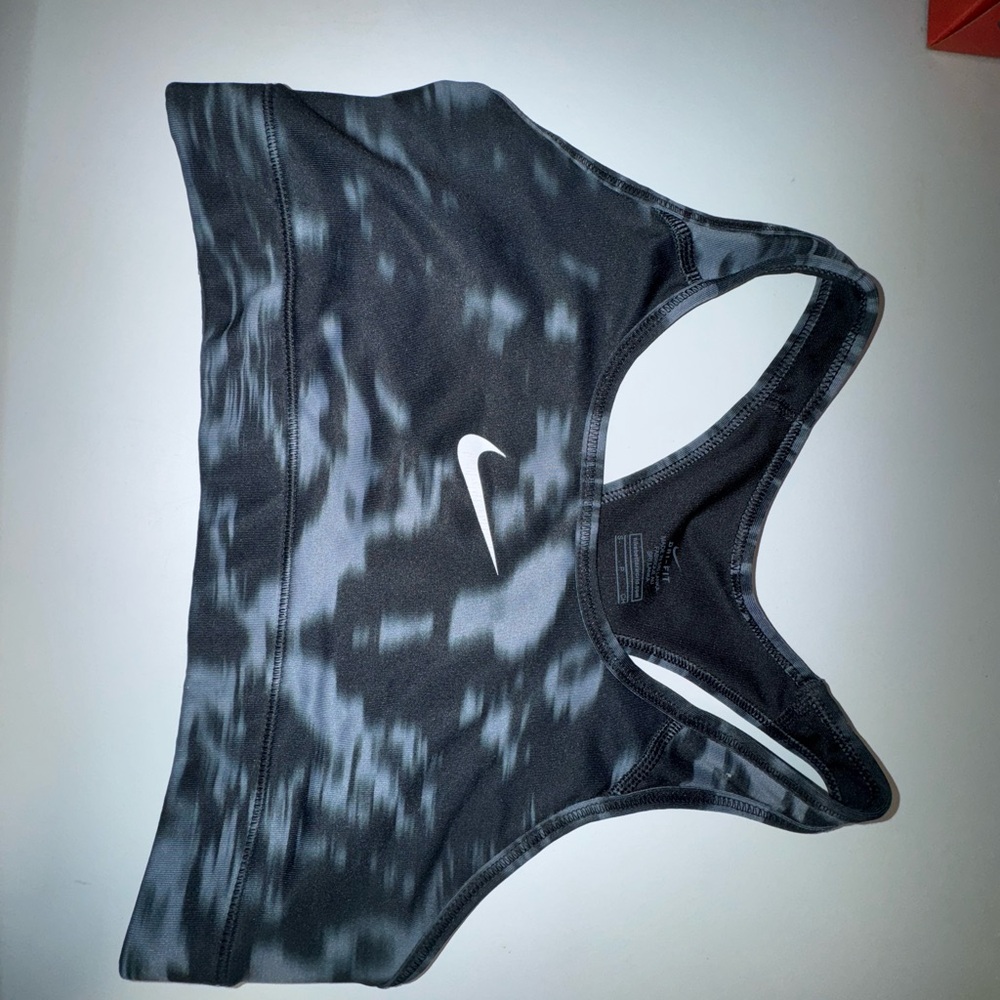 Nike Black and Gray Swim Top Racerback Design